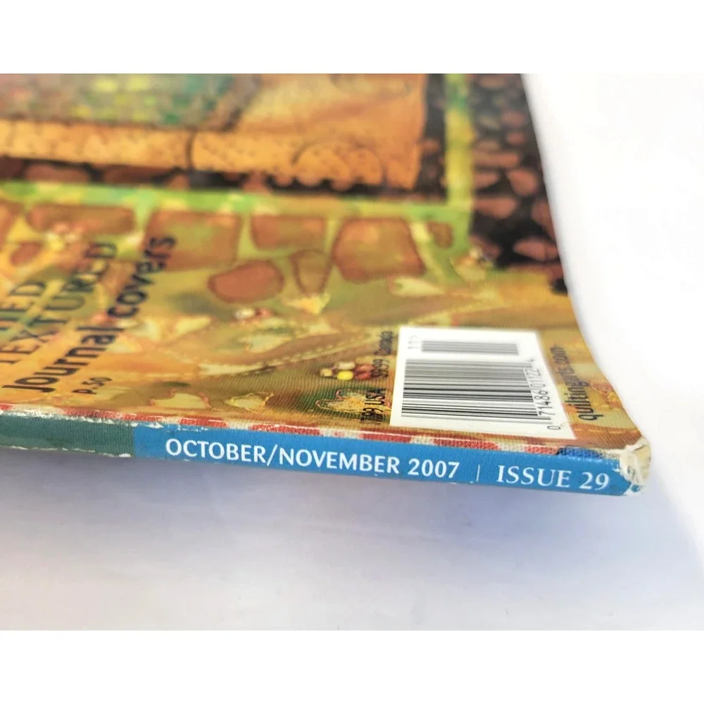 Quilting Arts Magazine October/November 2007 Issue 29 Quilting Sewing Back Issue